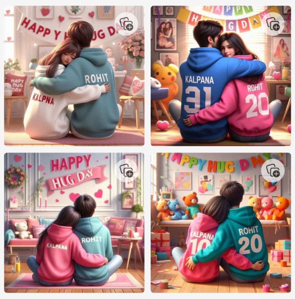 Ai image hug day