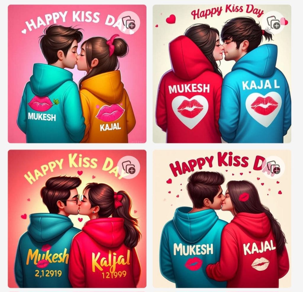 Ai image Kiss Day