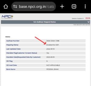 DBT Enable Disable Status Check: बैंक खाते में डीबीटी चालू है या नहीं ऐसे करें चेक 4 DBT-Enable-Disable-Status-Check