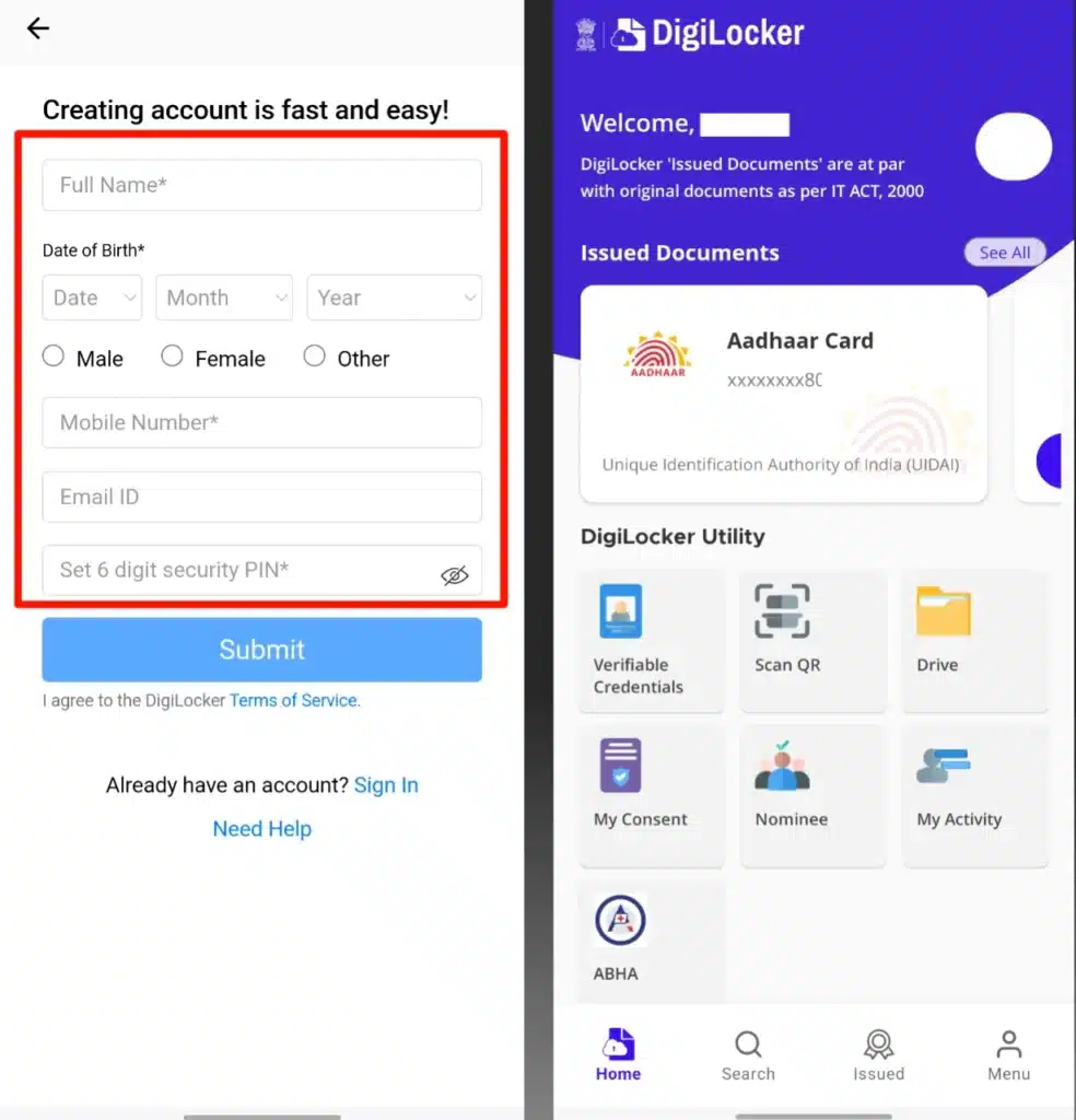 Digilocker Account Kaise Banaye 2024 Me - डिजिलॉकर अकाउंट 3 2024 me digilocker account kaise banaye in hindi