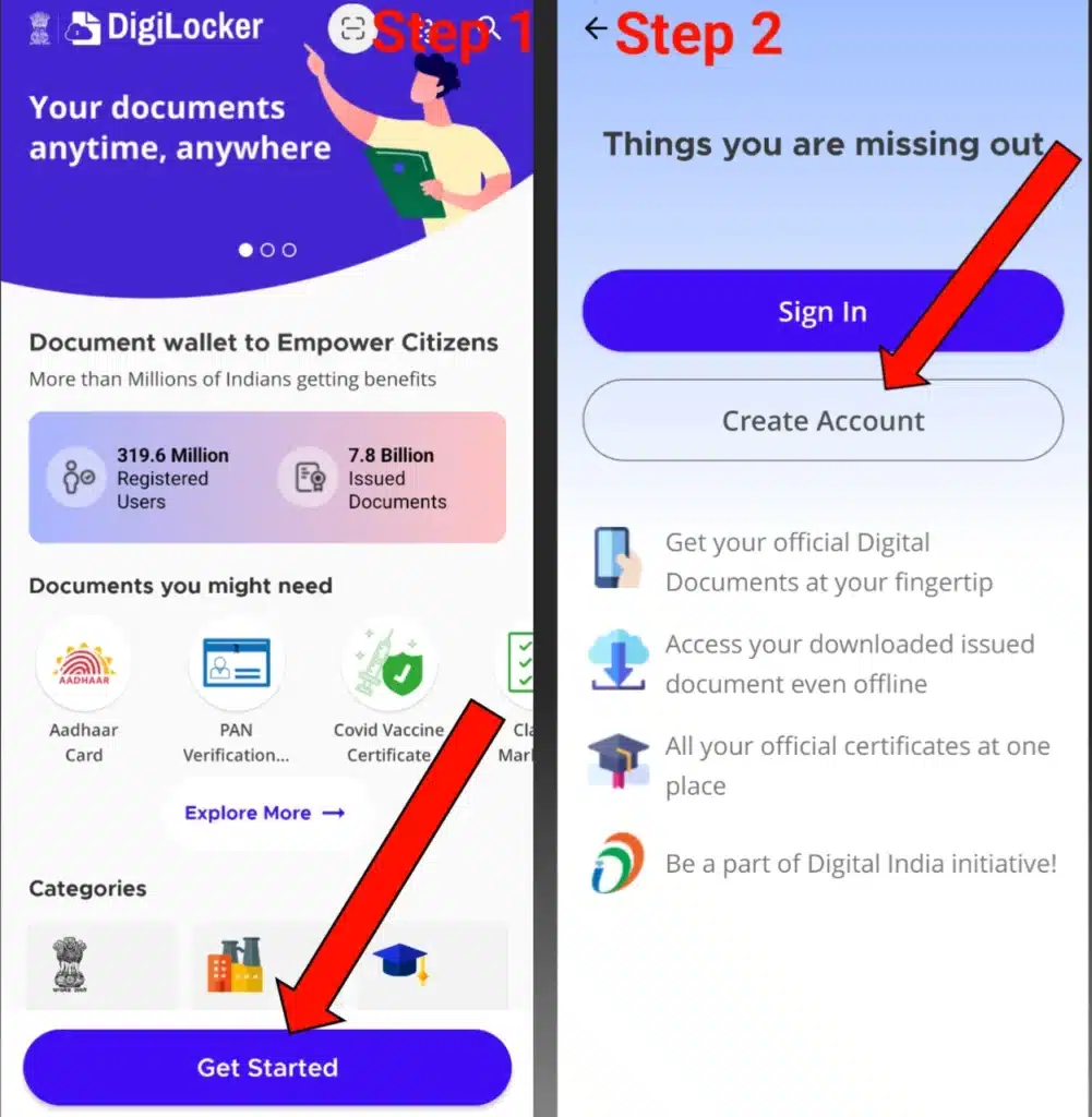 Digilocker Account Kaise Banaye 2024 Me - डिजिलॉकर अकाउंट 2 Digilocker par account kaise banaye 2024