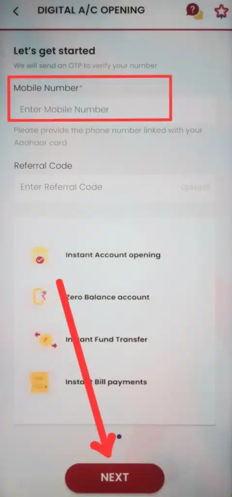 Fino Payment Bank Account Opening 2024: फिनो बैंक मे जीरो बैलेंस खाता कैसे खोले 5 a screenshot of a cell mobile
