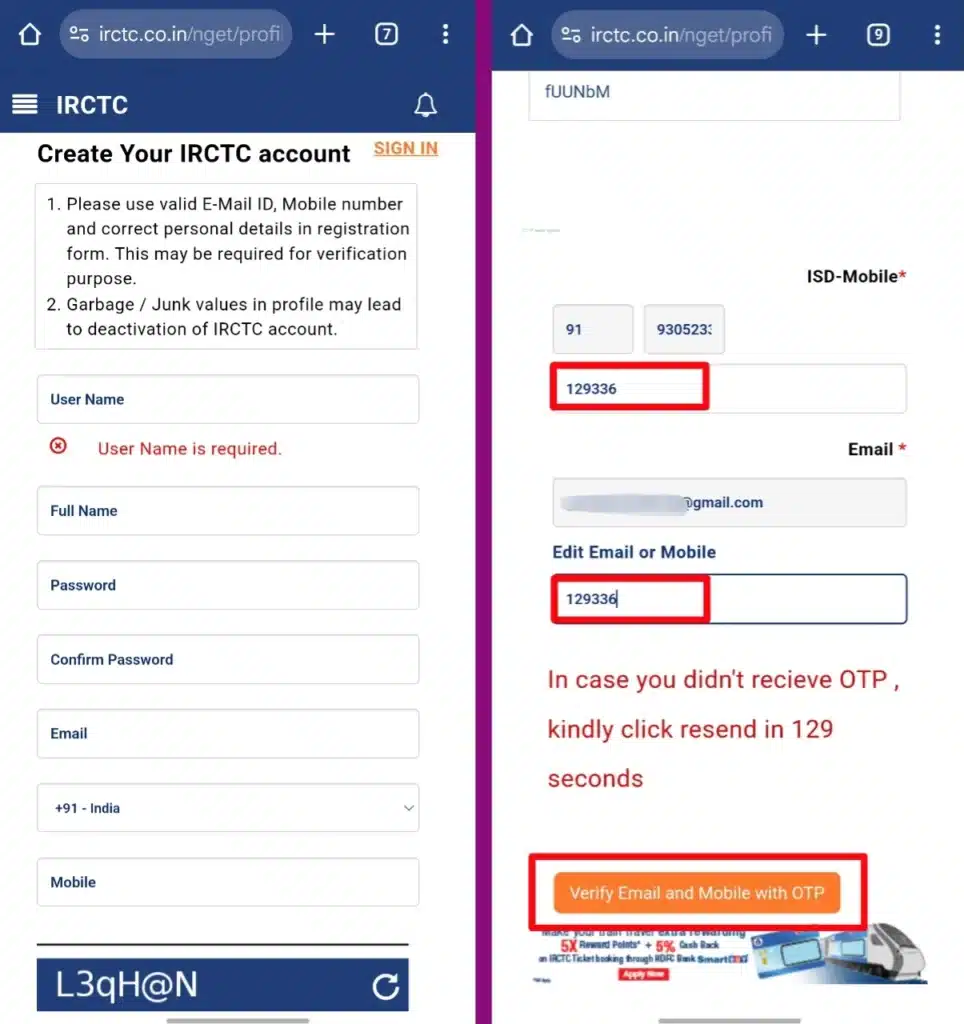 IRCTC Account Kaise Banaye 2024: मोबाइल से आनलाइन ट्रेन का टिकट बुक करने के लिए 3 IRCTC User id password kaise banaye