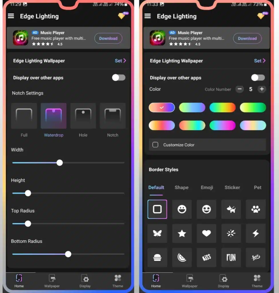 Mobile Me Border Light Kaise Lagaye 2025 3 Mobile border light lagaye