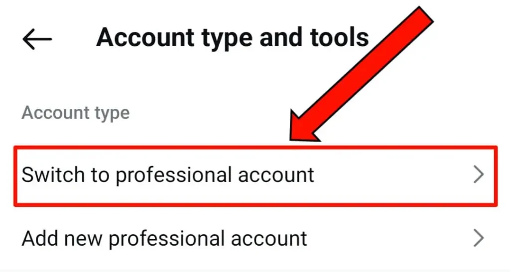 Instagram Followers Kaise Badhaye 2025 : जाने 9 आसान तरीके 2 Instagram switch to Professional Account