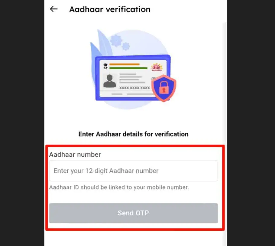 Aadhaar kyc Zomato Delivery Boy Process