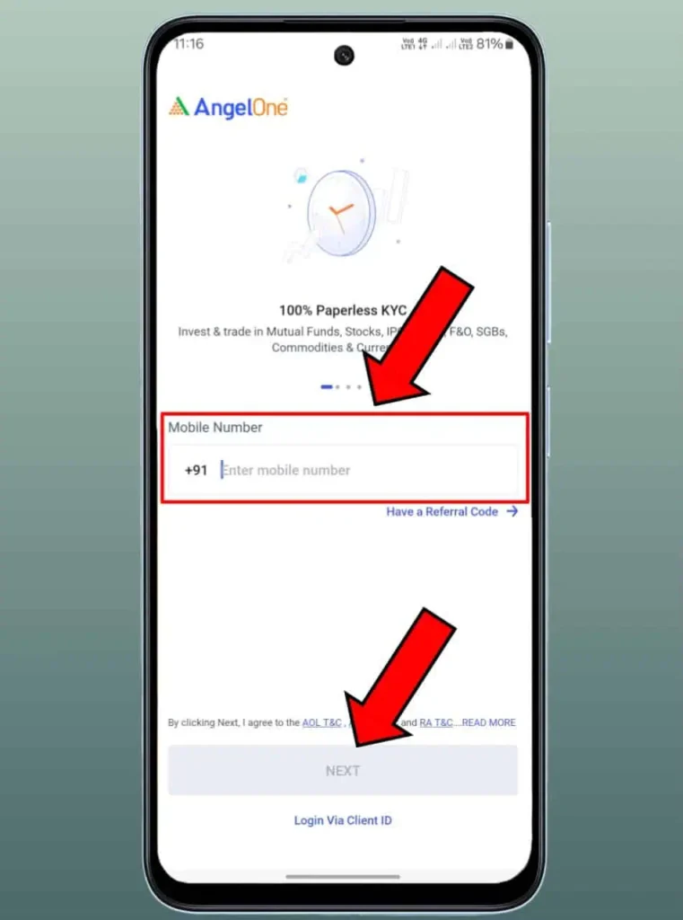 Angel one app login
