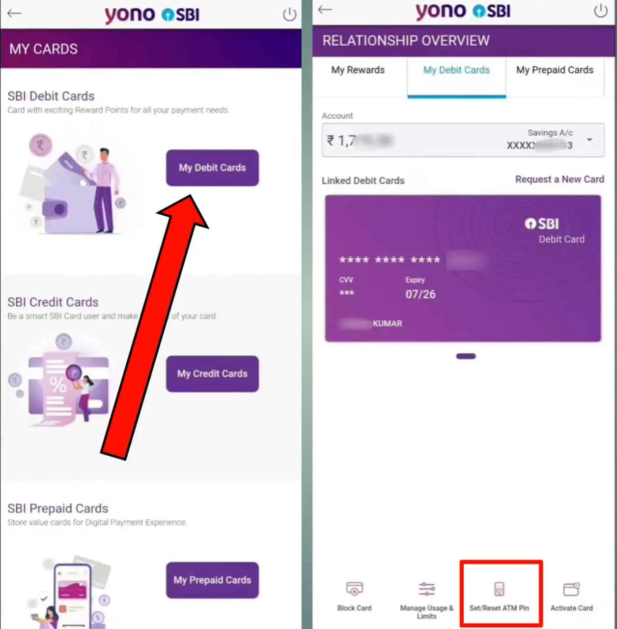 Yono sbi atm pin Generation